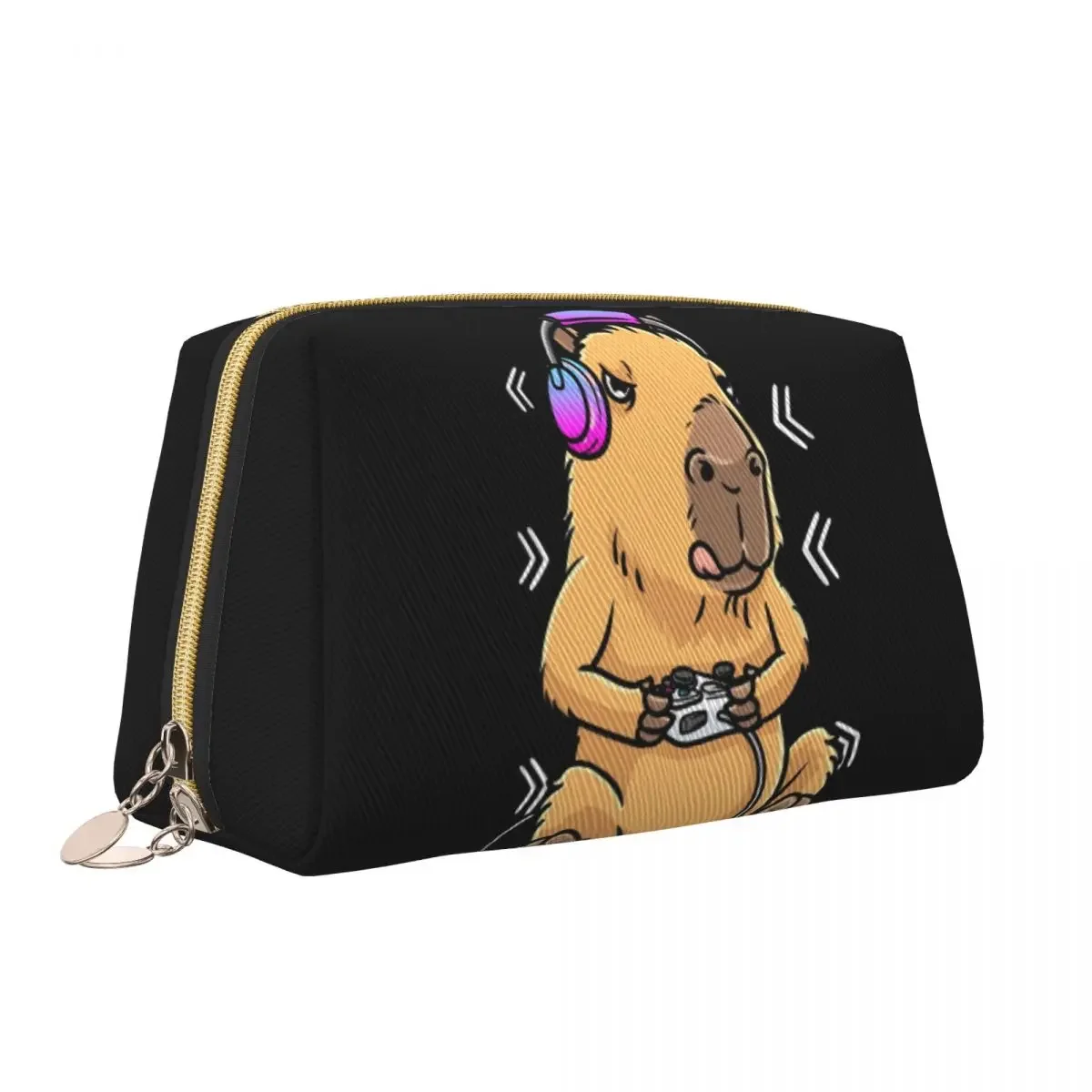 Capybara Giant Cavy Rodent Gamer Gaming Makeup Bag Women Travel Cosmetic Organizer Fashion Storage Toiletry Bags