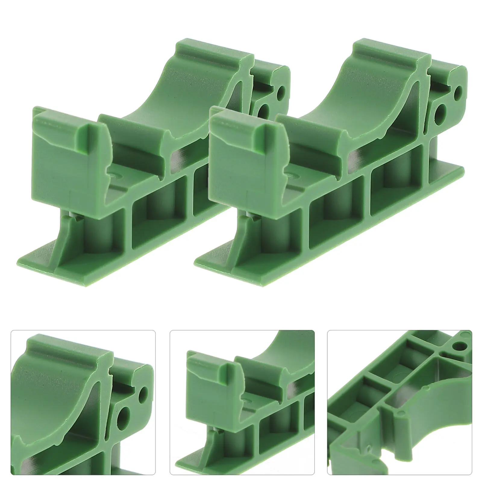 20Pcs Din Rail Mounting Bracket Nylon Pcb Holder Circuit Board Mount Adapter for Industrial Control Boards DIY Electronics