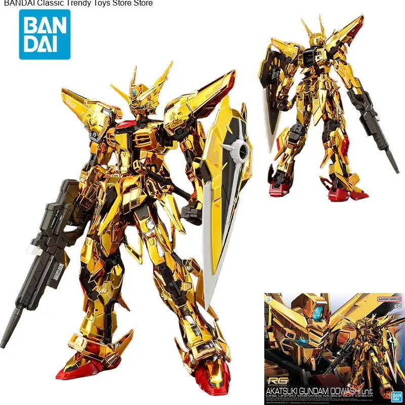 

Прямая доставка Bandai, оригинальная аниме GUNDAM модель RG 1/144 AKATSUKI GUNDAM OOWASHI, экшн-фигурка, игрушки для детей