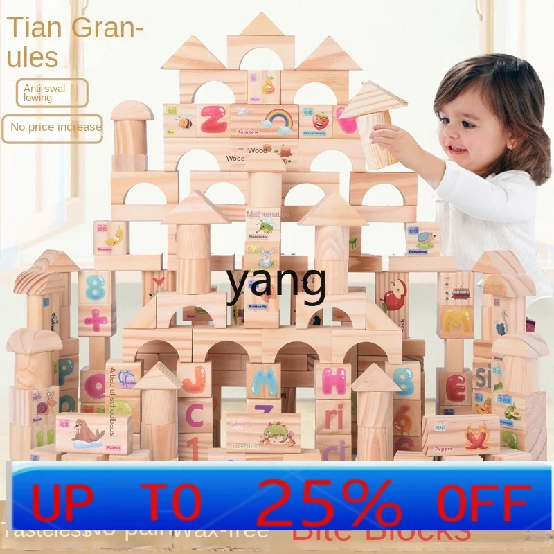 

CX Wood Color Building Blocks Unpainted Kindergarten Board Educational Wood the Construction Zone Wooden Toys