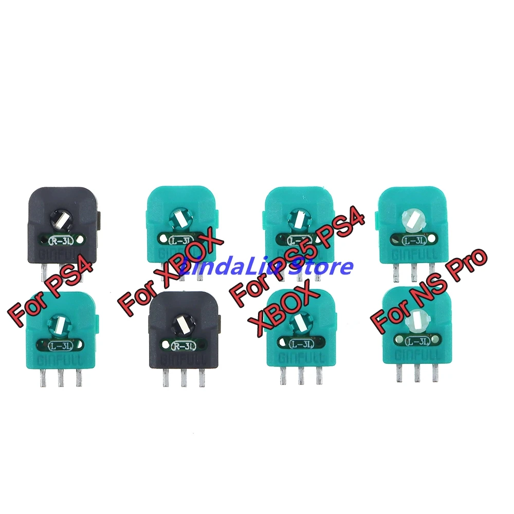 

50pairs=100pcs Original Hall Analog Joystick Potentiometer Sensor Module Axis Resistor For PS5 PS4 XBOXONE Switch Pro