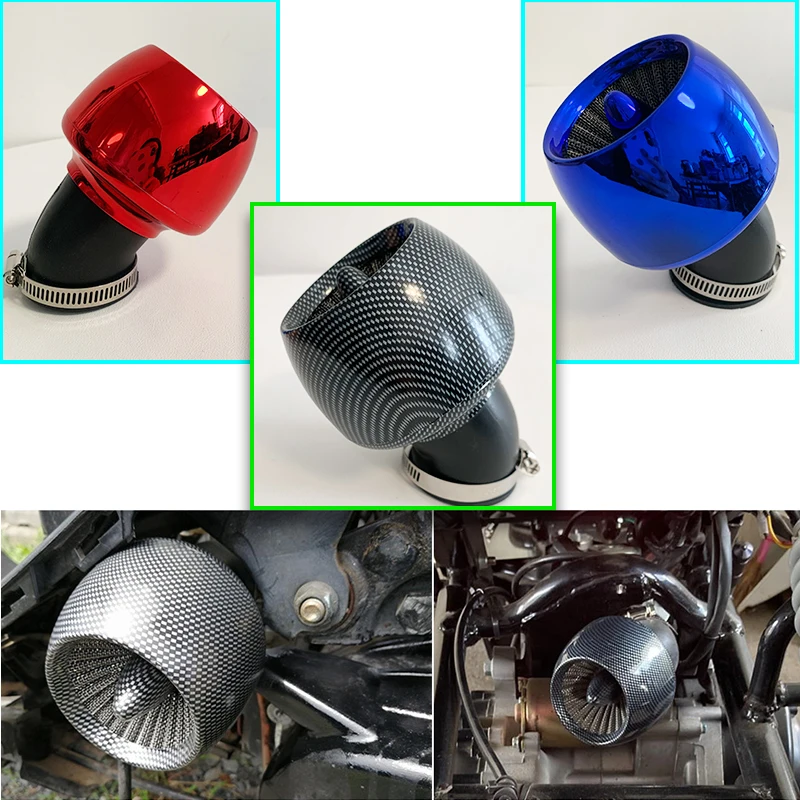 

Universal 28-48mm Motorcycle Air Filter Apple Shape Pod Filter For Honda Kawasaki Dirt Bike AT Modification Accessory
