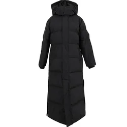 Parka Coat Extra Maxi Long Winter Jacket Women Hooded Big Size Female Lady Windbreaker Overcoat Outwear Clothing Quilted L36