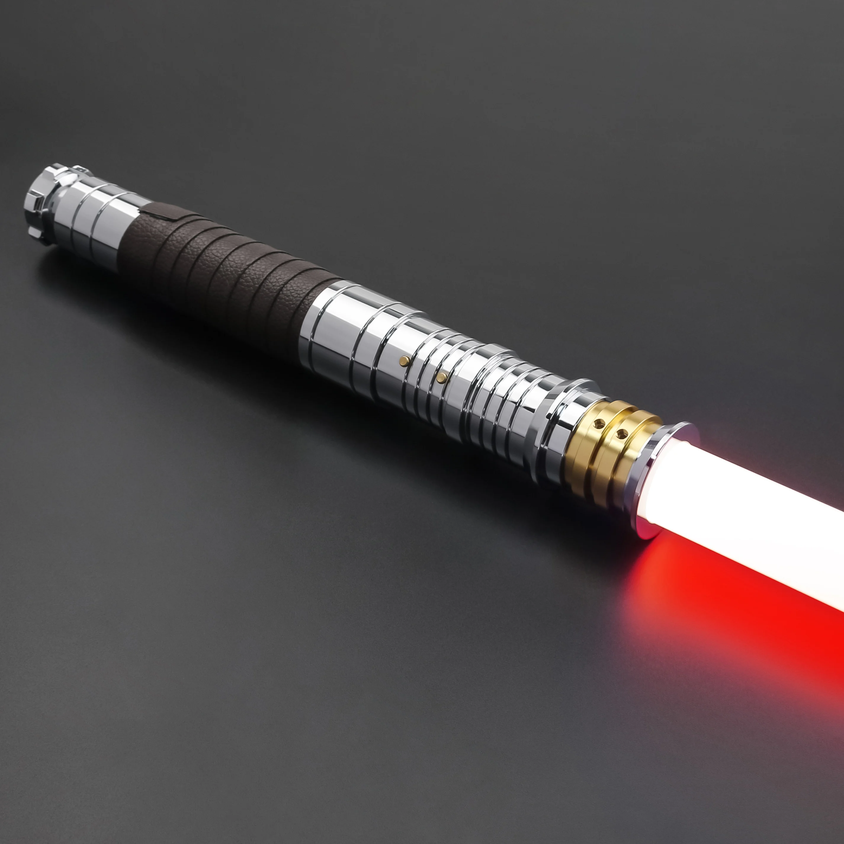 CrucQSAtextures-Sabre laser RVS Sith Revan avec poignée en métal, épée laser pixel RVB, 27 ensembles de polices sonores, cadeau cosplay, haute qualité