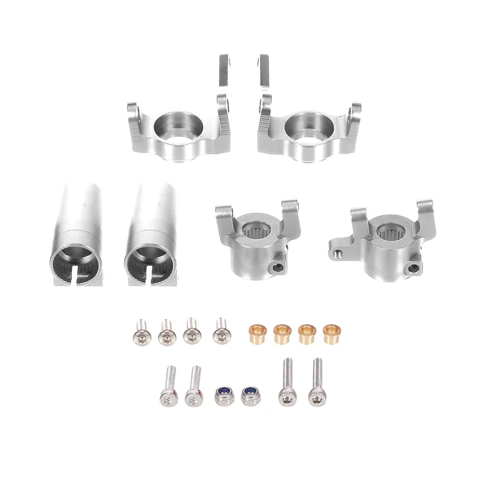 

Metal Front Steering Knuckles C Hub Carrier Rear Axle Lock Out Set for Axial SCX10 II 90046 90047 High Quality RC Car Parts