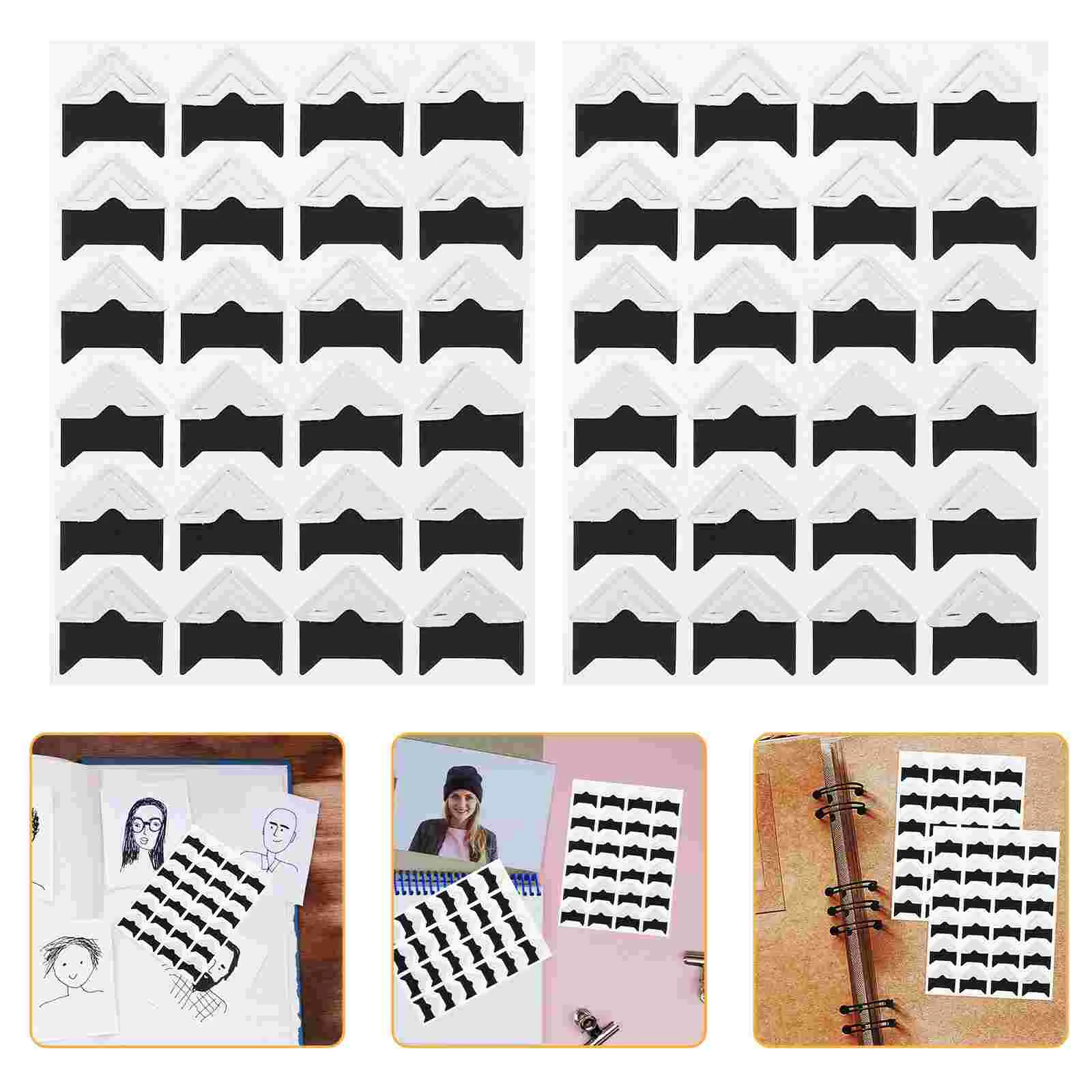 10 Pcs Album Photo Corner Stickers Protectors Book Wedding Scrapbook Guestbook Corners Paper Baby