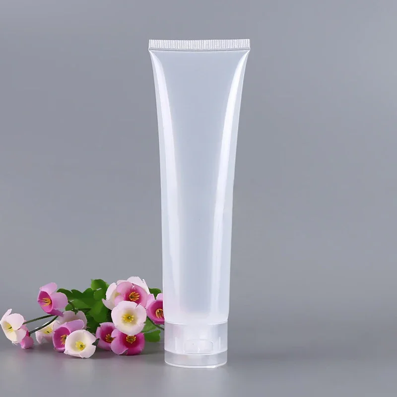 50pcs 15/20/30/50/100 ml Empty Portable Cosmetic Tube Squeeze Facial Cream Container Flip cap Lotion Travel Bottle Pot Gel Box