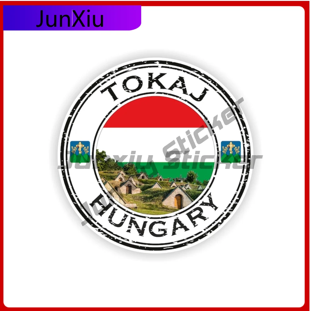 

Tokaj Hungary Seal Sticker Round Durable Auto Accessories For Boat Truck Weatherproof Decoration Auto Accessories Exterior