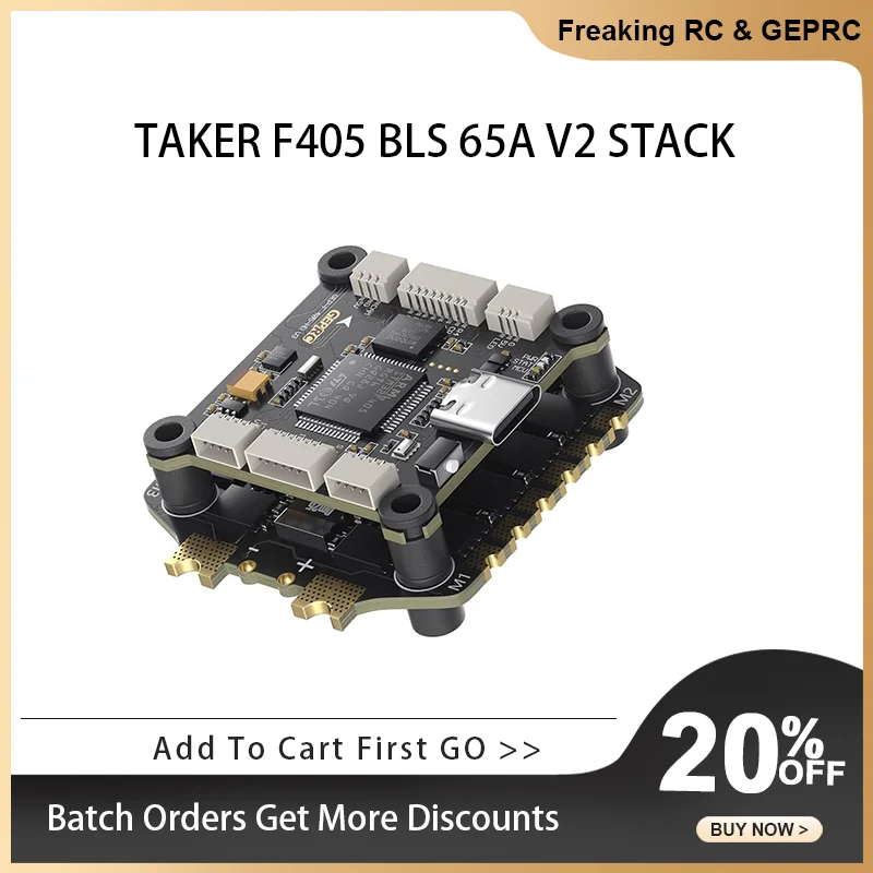 

GEPRC TAKER F405 BLS 65A V2 STACK