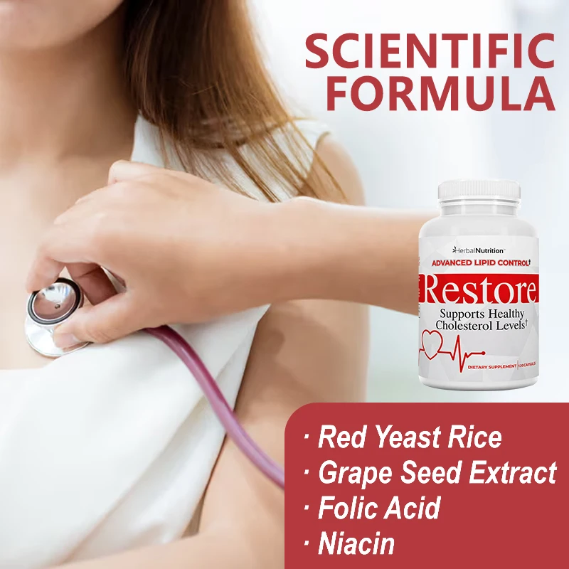 Cholesterol Health Supplements - for Maintaining Cholesterol Levels, Protecting Blood Vessels, and Promoting Heart Health