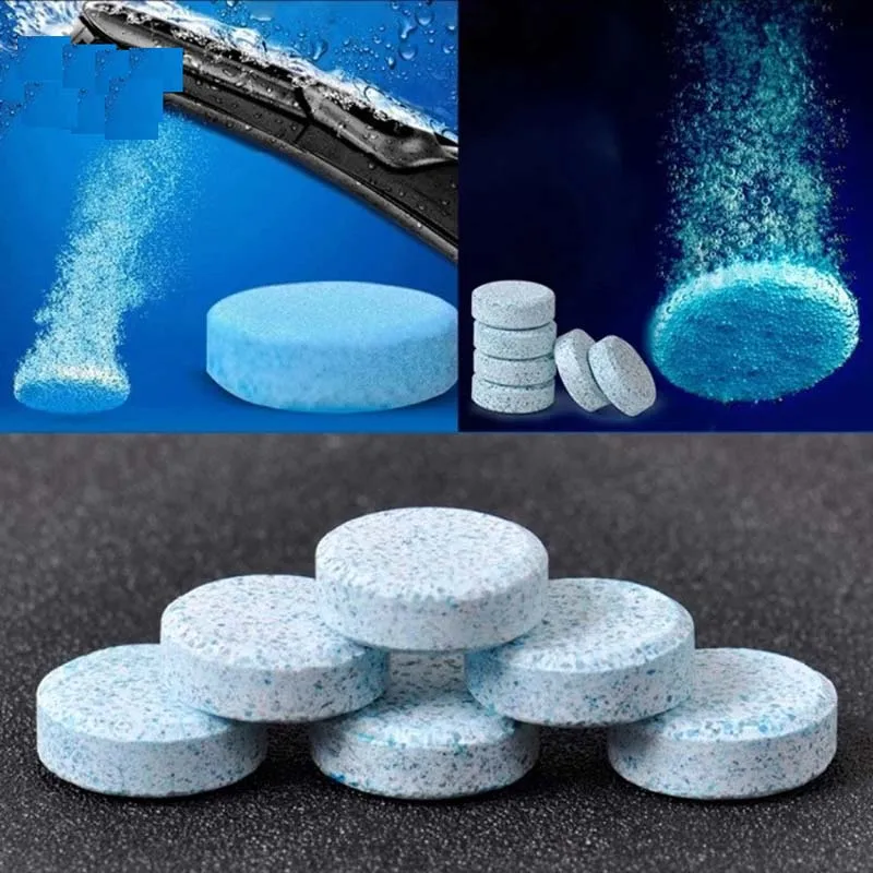 

10Pcs Condensed Effervescent Tablet Wiper Car Windshield Glass Washer Solid Wiper Concentrated Super Conventional Cleaner Tablet