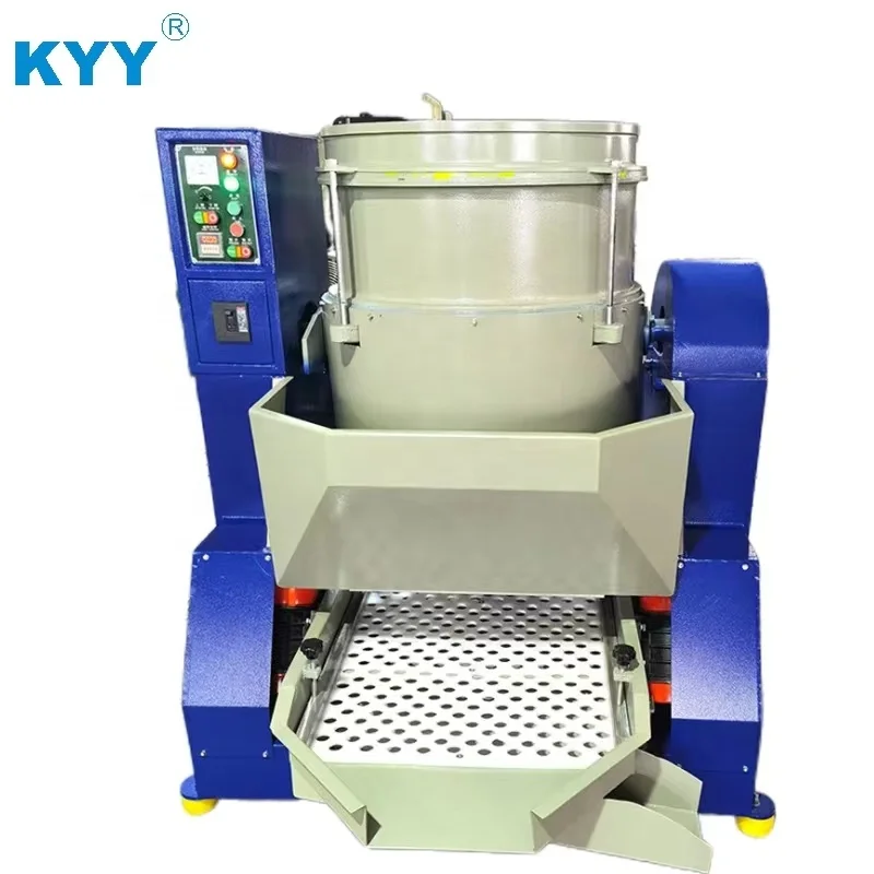 KYY Flow Type Polishing Grinding Machine with Separator, Zipper Slider Polishing Vibrator Grinder, Zipper Making Machine
