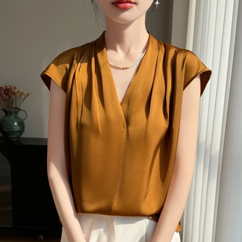2026 Women Summer Halter Tank Tops Women Elegant Women Thin Tops Casual Tank Top O-neck Tees Sleeveless Blouse Tops For