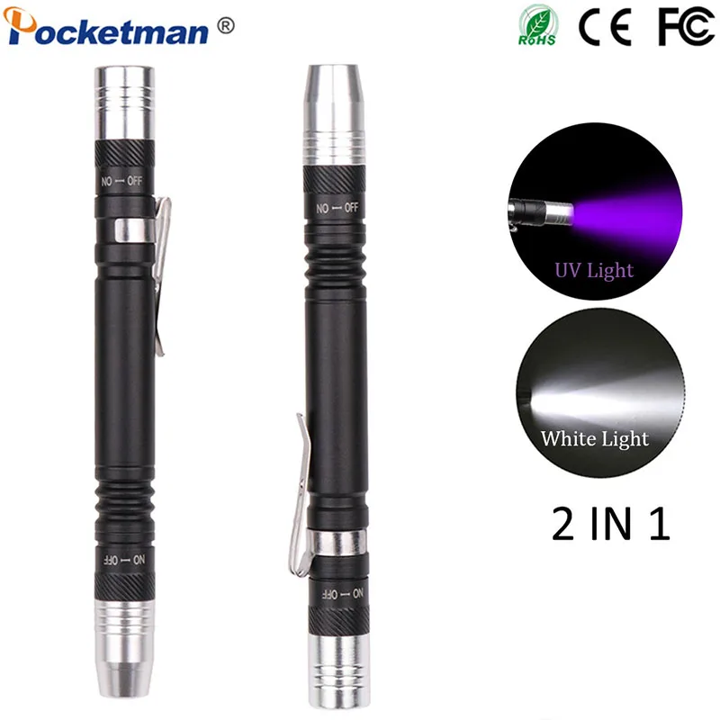 Professional Medical Pen Light UV Flashlight Mini Pen Flashlight First Aid Mini LED Lights Work Light for Doctor Nurse Diagnosis