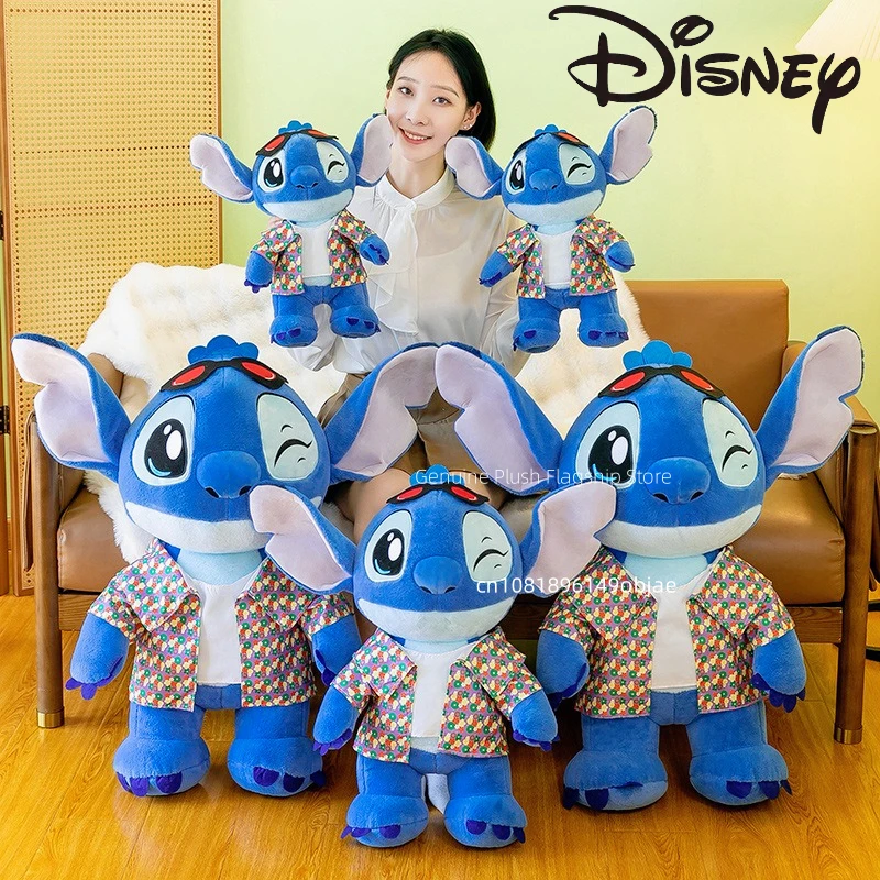 40/60/80 ซม.ขนาด Disney Stitch การ์ตูนอะนิเมะตุ๊กตายัดตุ๊กตาตกแต่งห้อง Peluche หมอนน่ารัก Plushies เครื่องประดับของขวัญ