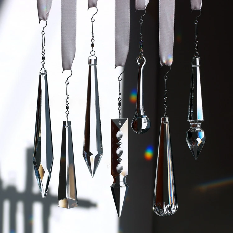 1 قطعة 100 مللي متر صاروخ رئيس بريزم معلقة حبة قطرة جليد كريستال زجاج قلادة مصباح نجف الإضاءة جزء الحرفية توريد ديكور المنزل