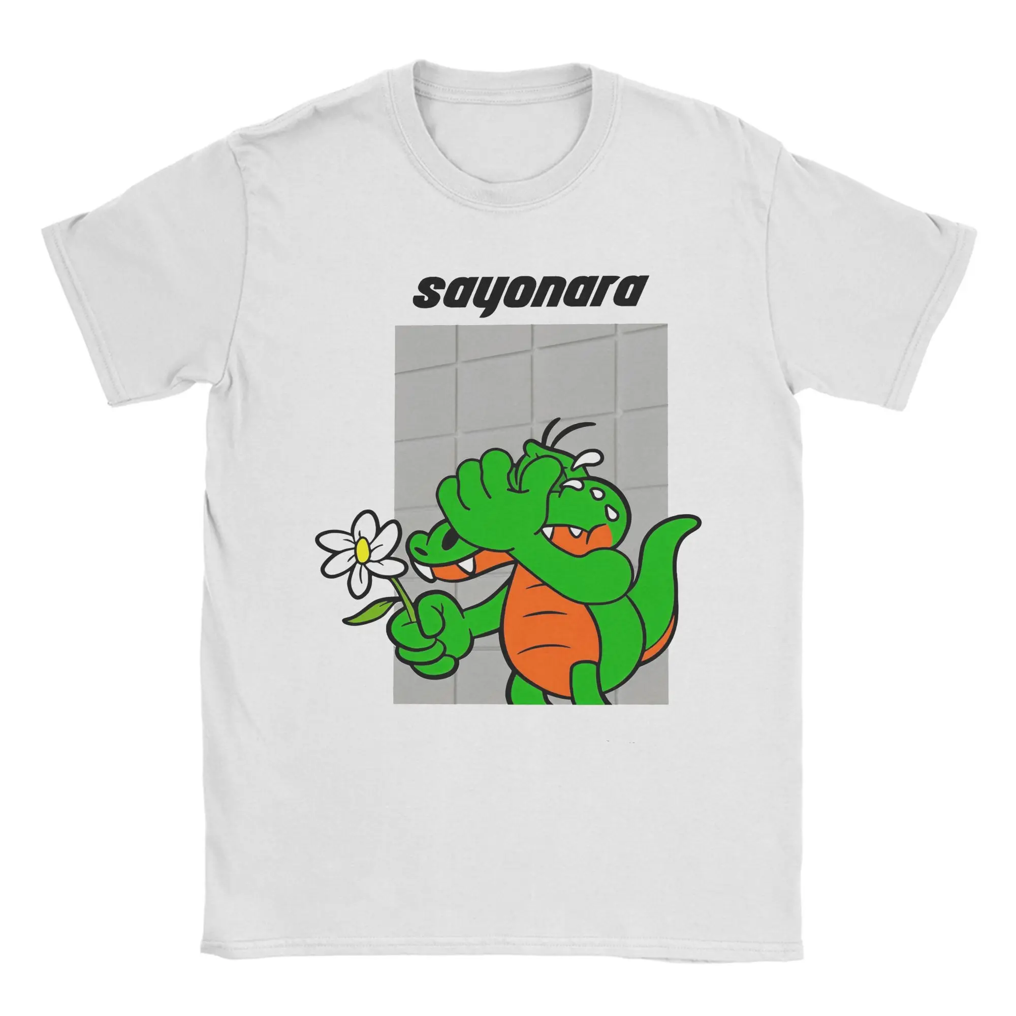 

Мужская футболка Alvaro Diaz Sayonara, забавная футболка из чистого хлопка, футболки с короткими рукавами, одежда с круглым воротником, идея подарка