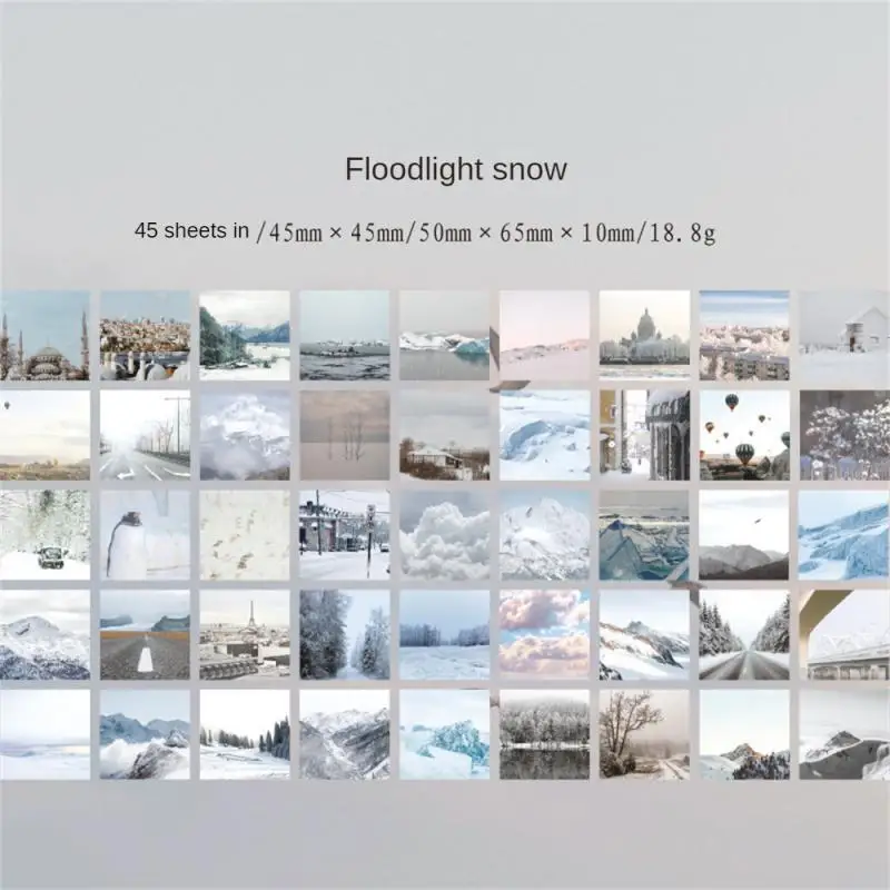 50pc/box Romantic Holiday Series Decorative Sticker Scrapbooking Label Diary Stationery Album Phone Ins Scenery Journal Planner