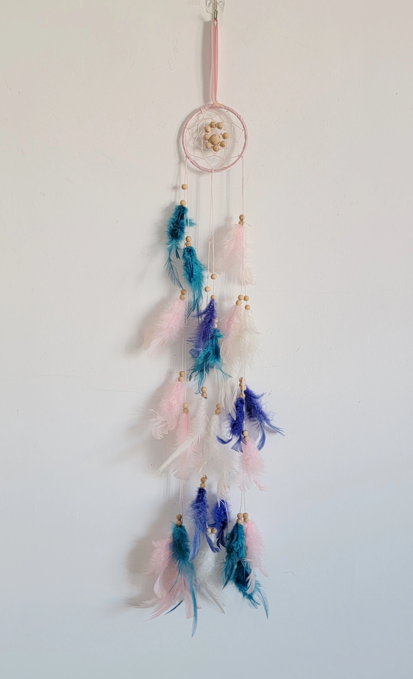 

4PCS/PACK DREAMCATCHER-HOME DECORATION- dye colour with FEATHERS-little dreamcatcher