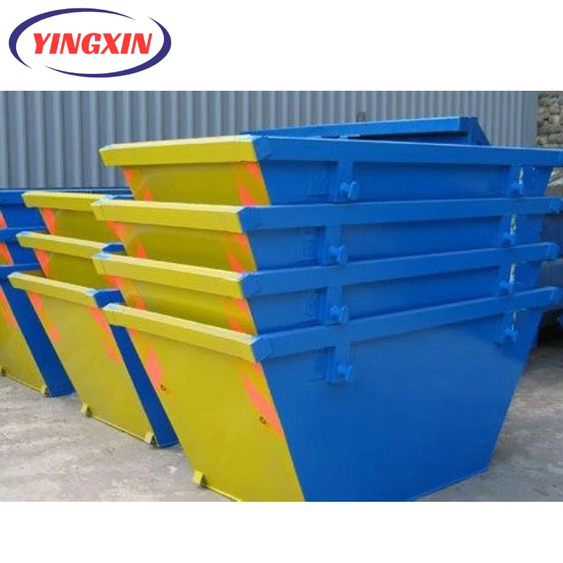 

Stackable Metal Steel Recycling Skip Bins Hook Lift Bin Waste Containers for Waste Treatment Recycle Waste Storage Dumpsters
