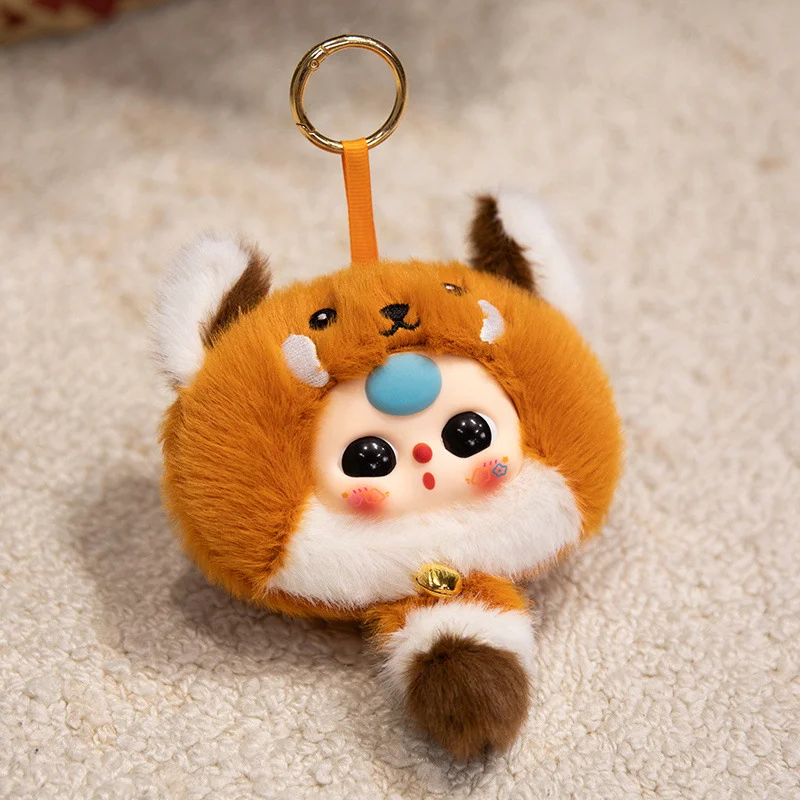 Mignon mignon poupée en vinyle petit pendentif, panda rouge, éléphant, poupée en peluche sac de dessin animé pendentif porte-clés poupée, cadeau d'anniversaire