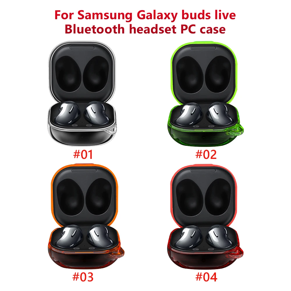 เคสหูฟัง PC สีธรรมดาสำหรับ Samsung Galaxy buds 2 Pro Live FE เคสแข็งปกป้องฟันสำหรับ Samsung Galaxy Buds2 Pro 2 FE
