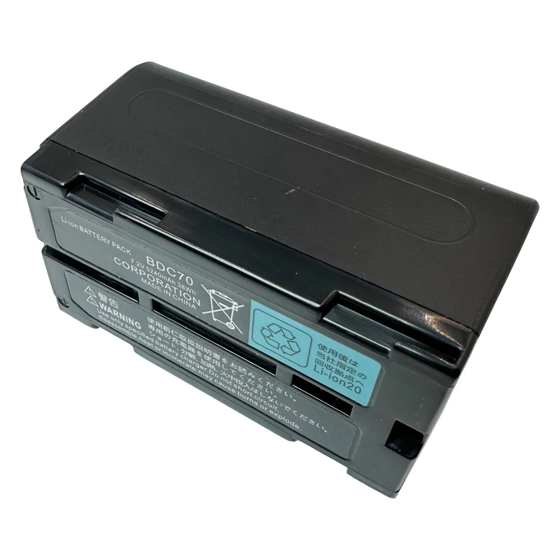 Imagem -03 - Bateria Li-ion Bdc70 para Estação Total Top-con es cx Sokkia fx Conjunto x Série Ferramentas de Topografia 7.2v 5240mah Novo