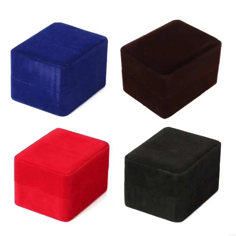 X7JB Vintage Watch Storage Case Handmade Watch Box Container Flannelette Box Accessory Holder