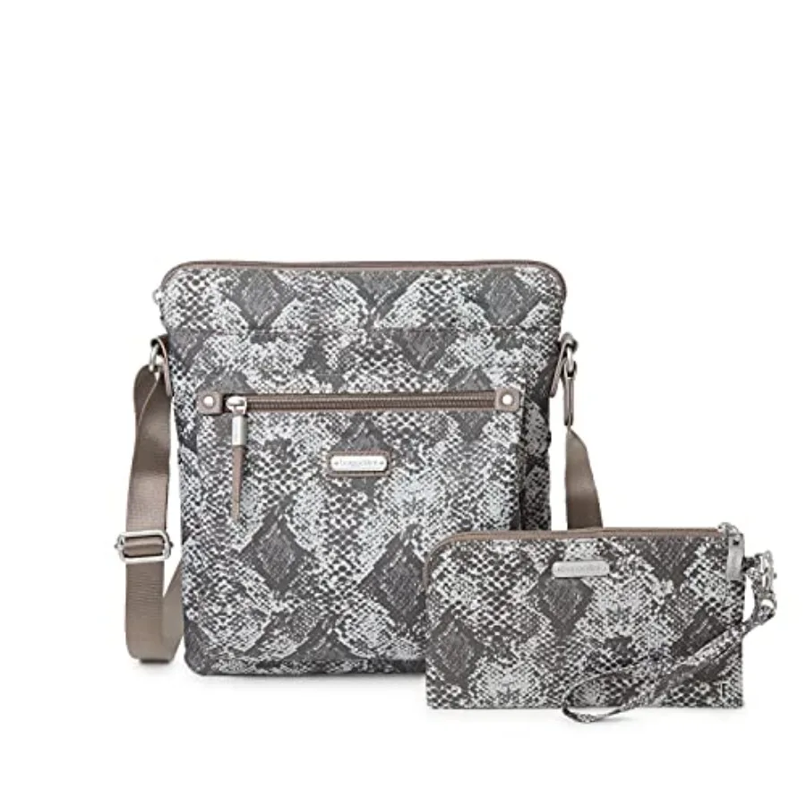 Bolso Go Bagg para Mujer con Correa para Muñeca y Protección RFID en Negro para un Transporte Seguro Diario con Diseño Delgado y Bolsillo de Acceso Rápido