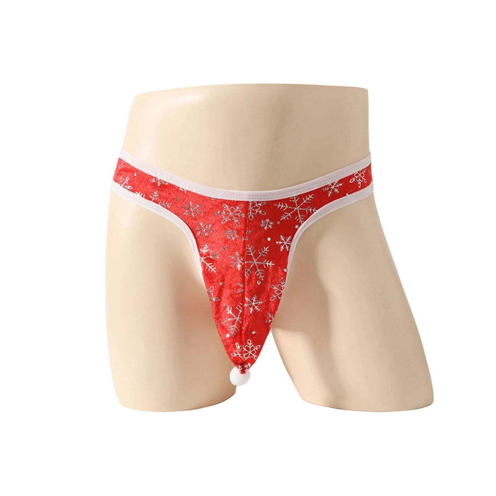 عيد الميلاد الرجال سيور ملخصات الفيل جذع الحقيبة المطبوعة سراويل الملابس الداخلية سيسي الملابس الداخلية G-سلاسل حجم واحد