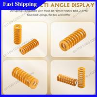 -X07A 3D Printer Heat Bed Leveling Spring 8X20mm Compression Yellow For Creality Ender 2 3 Pro CR-10S PRO Hotbed (10 Pcs)