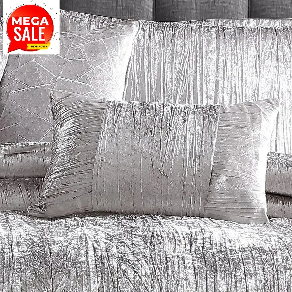 

Sale price hot-sale productsActivity limited-time pricePromotionSilver Queen-Size 7-Piece Comforter Set