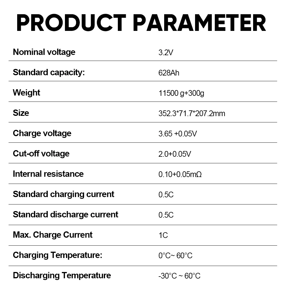 EU Stock EVE MB56 628Ah LiFePO4 Battery 3.2V Prismatic Cells 12000 Cycles 12V 24V 48V 32kWh Battery Pack DIY Solar Energy
