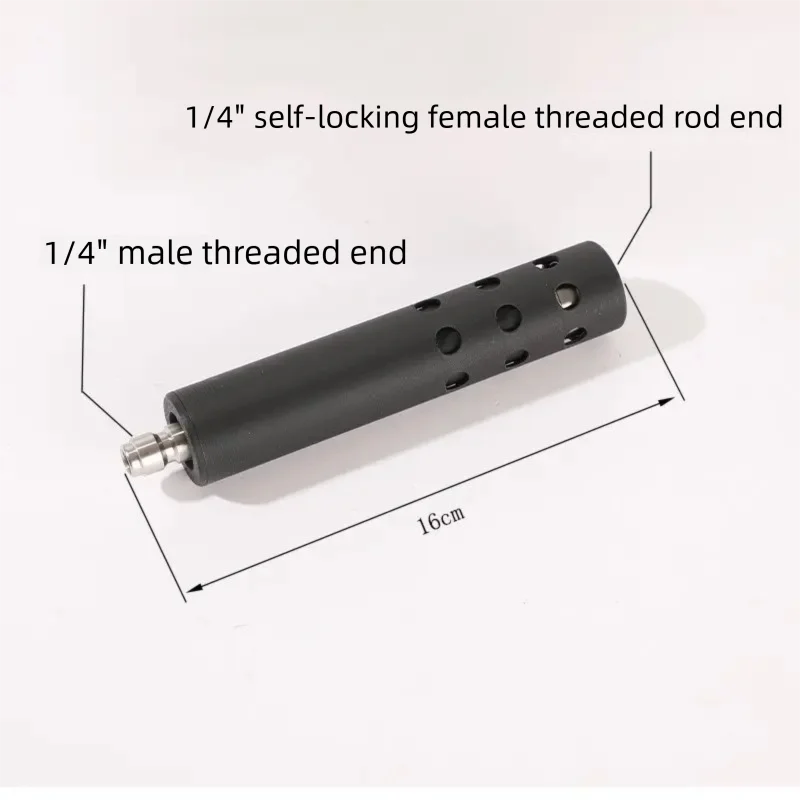 High Pressure Water Gun Sheath Extension Rod Seamless Pipe Nozzle Storage Extension Stainless Steel SUS304 Self-Locking Quick Co