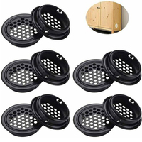 10pcs Round Ventilation Grilles Round Ducting Air Vent Louver Hole Mesh Vents Dia.35mm Wardrobe Grille Ventilation Systems
