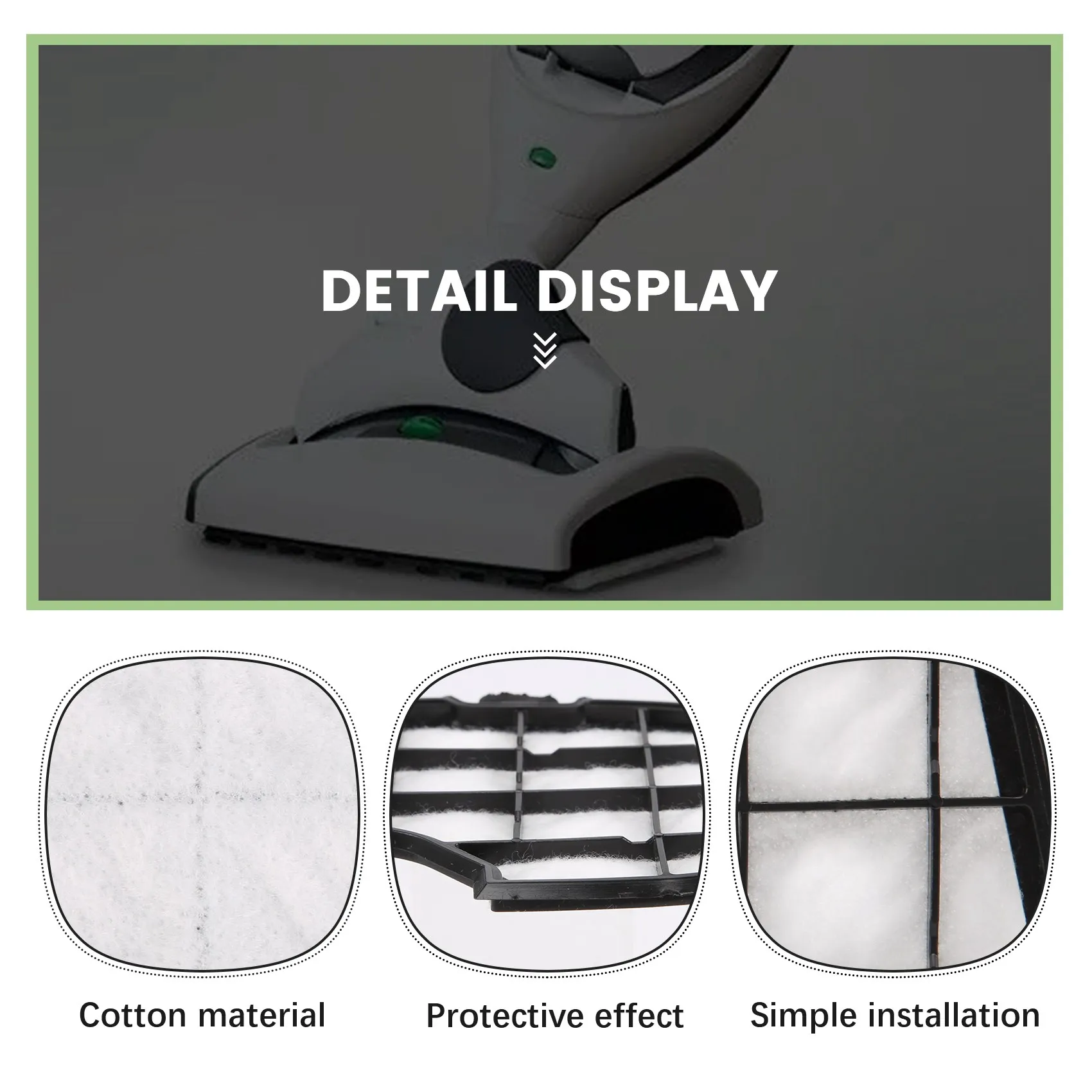 B23B 6 قطعة لـ Vorwerk Kobold استبدال مرشحات حماية المحرك VK150 VK140 الملحقات #1