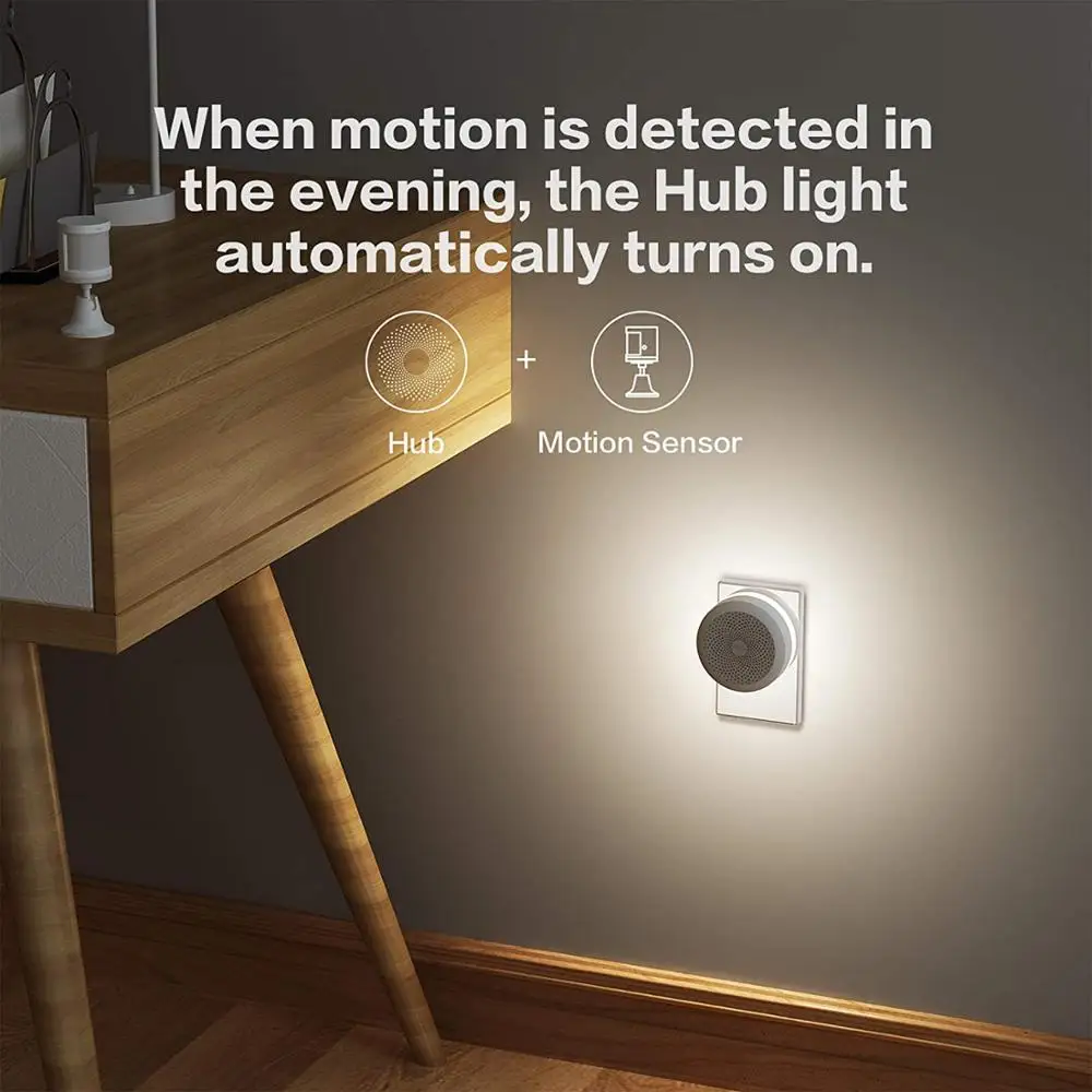 Xiaomi Aqara Hub M1S ไร้สาย Smart Gateway ZigBee การเชื่อมต่อนาฬิกาปลุกระบบรีโมทคอนโทรล Center สำหรับ Mi Home Homekit APP