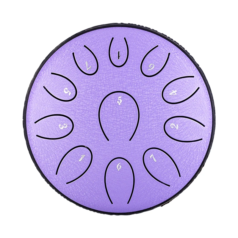 

Hluru 6 Inch Steel Tongue Drum 11 Notes Tank Drum D5 Glucophone Meditation Handpan Gift for Kids