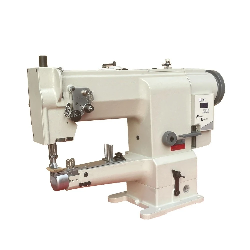 Industry Double Presser Foot Big Hook Servo Motor Leather Edge Folder Sewing Machine for Bags
