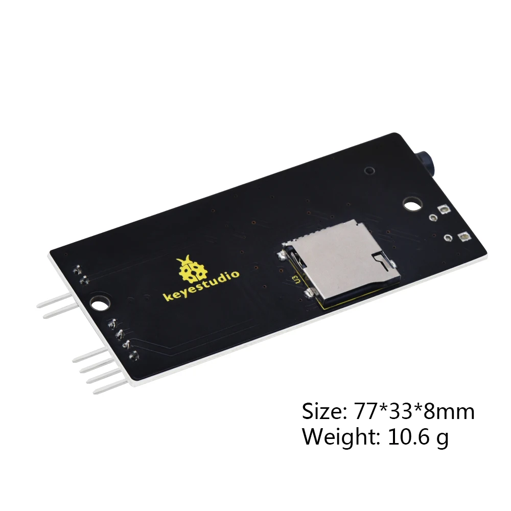 Keyestudio YX5200-24SS MP3 Module For Arduino Designed For Music Playing Support TF Card Driver Integrated MP3,WAV,WMA Hardward