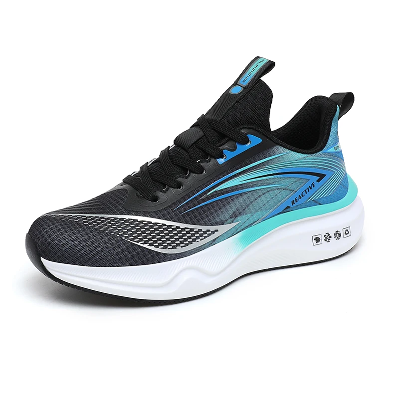 

Men's spring and autumn new leisure thick sole running shoes mesh surface breathable fashion comfortable youth sports shoes