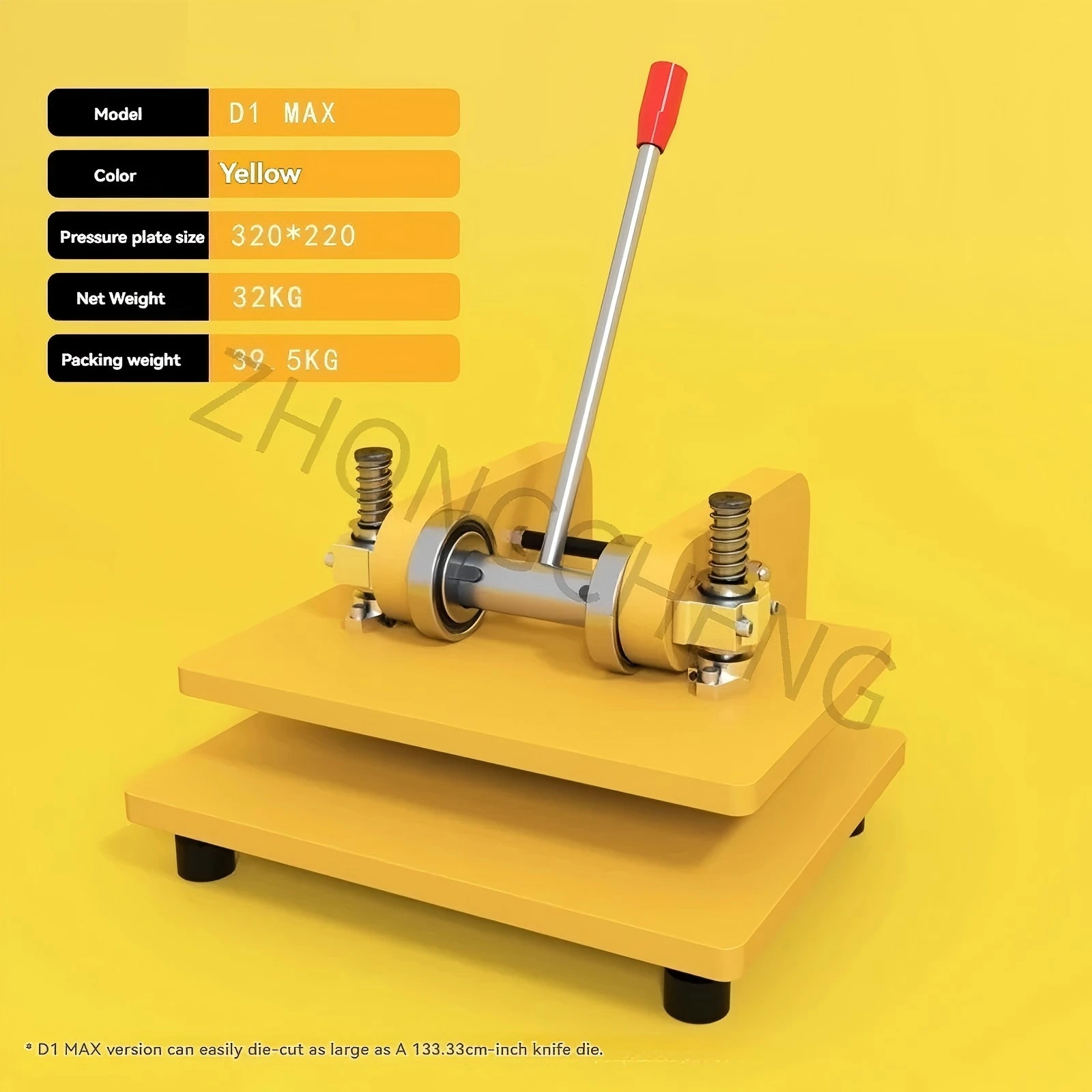 

Upgrade Small D1MAX Manual Die Cutting Machine A4 Punch Press Cutter Cutter Material Cutting Leather