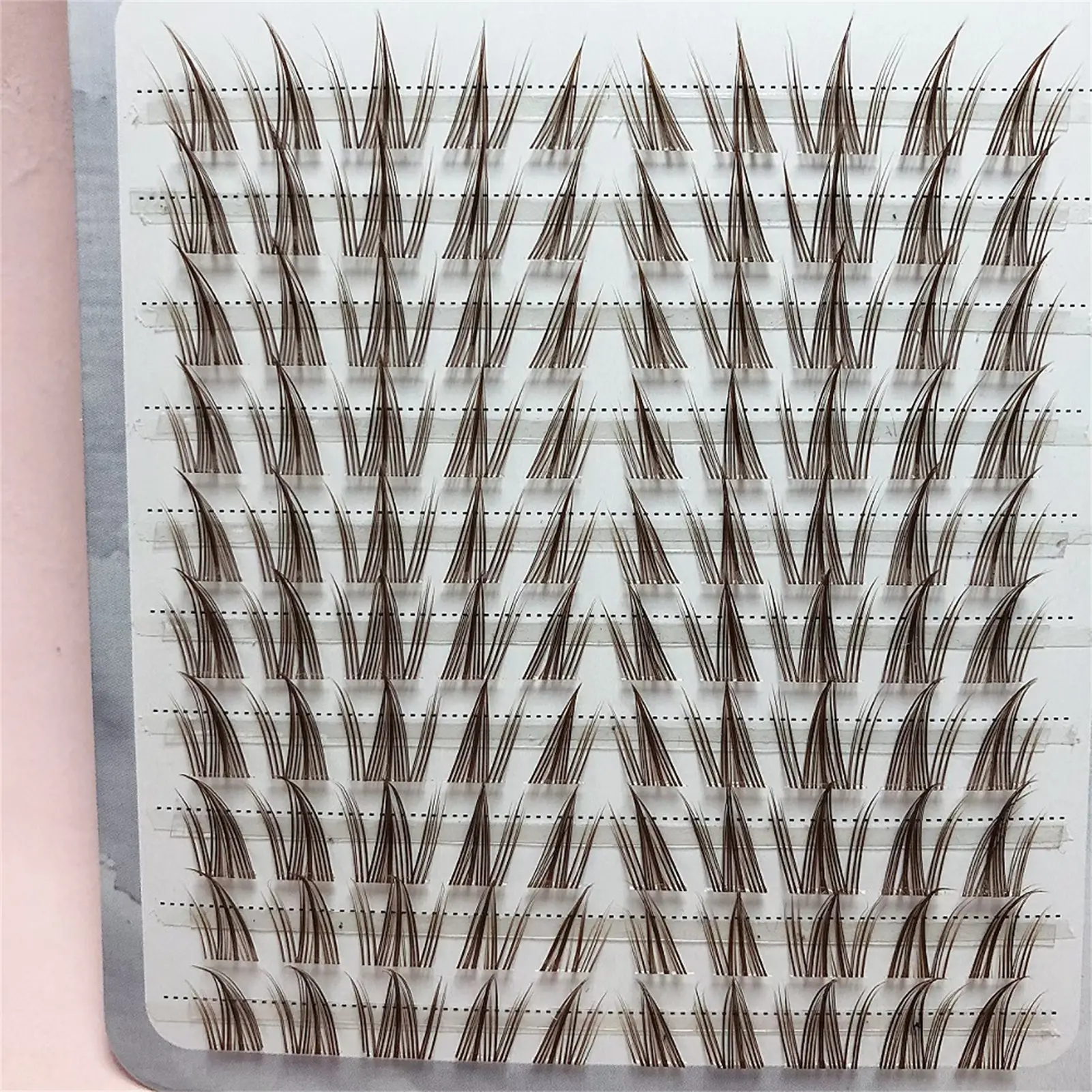 Cílios postiços marrons 11-13mm comprimento misto natural com faixa flexível para mulheres diariamente e maquiagem de fantasia