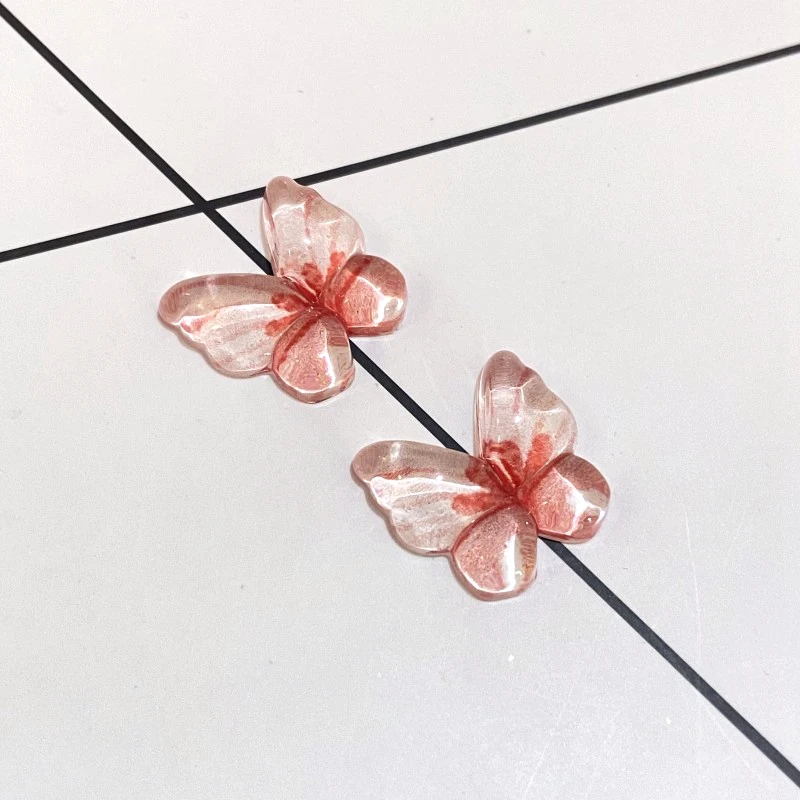 20Pcs NEW 19*17mm Simulation Mini Butterfly Flat back Resin Cabochons Scrapbooking DIY Jewelry Craft Decoration Accessorie