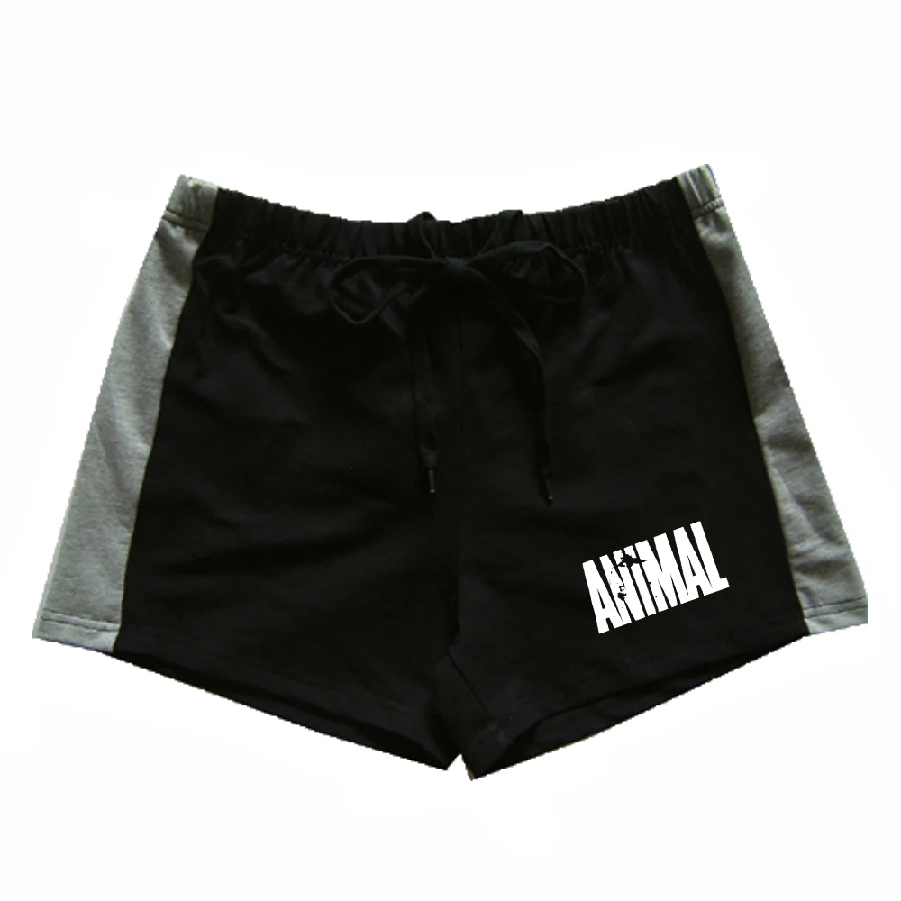 Men\'s Cotton Running Shorts animal Bodybuilding Workout Jogging Shorts Fitness Short Pant Male Gym Skull Shorts