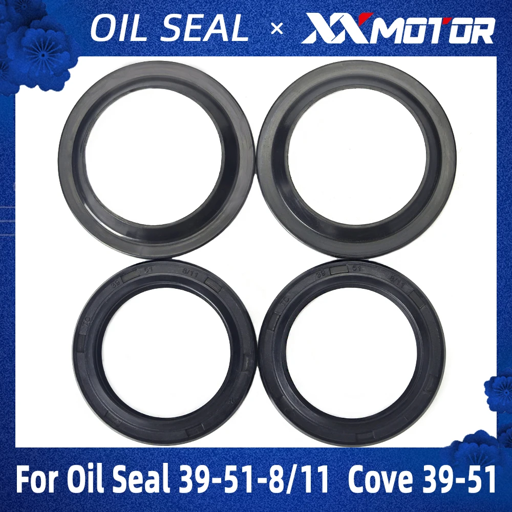 XX 39x51x8/11 39 51 8 11 Front Fork Damper Oil Seal For Honda VT600C  Shadow VT600CD CB700SC STEED400 NV400C 39*51*8/11