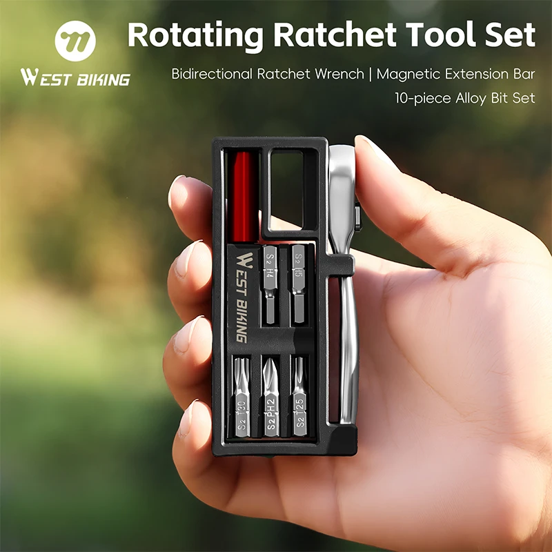 

Bicycle Tool Repair Hexagonal Ratchet Wrench Tool Combination Tool Set Professional Cycling and Repair Equipment