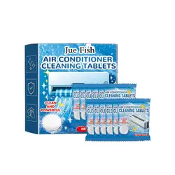 Air Conditioning Cleaning Tablets 12pcs Air Conditioner Filter Cleaner Air Conditioner Outlet Cleaner Deep Cleaning For Odor