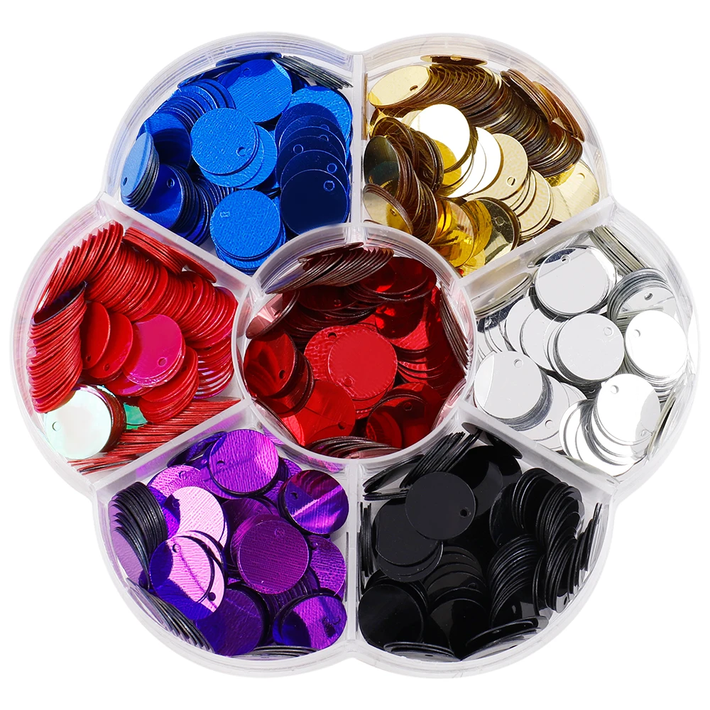 1 Box 10mm  PVC Sequin Round Paillettes For Wedding Party Decoration DIY Sewing Bag Shoes Dress  Making Accessories G1328