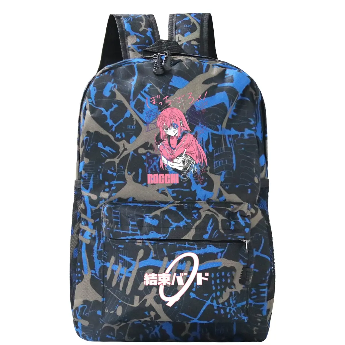 อะนิเมะผู้หญิงผู้ชายกระเป๋าเป้สะพายหลัง Bocchi The Rock Hitori Goto แนวโน้มขนาดใหญ่ความจุกระเป๋านักเรียนการ์ตูนเด็กชายหญิงเก็บไหล่กระเป๋า